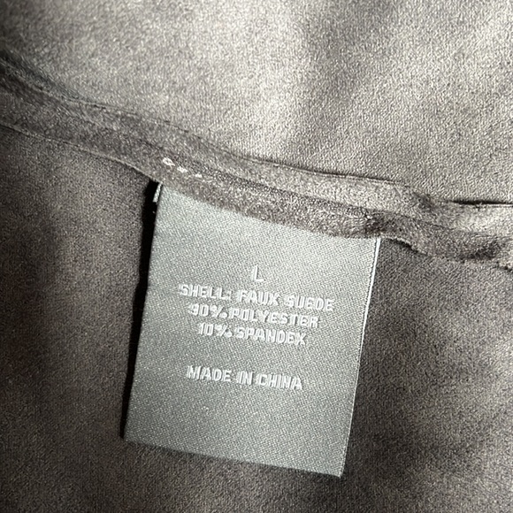 NWOT Bagatelle Faux Suede Drape Front Jacket - Picture 7 of 8